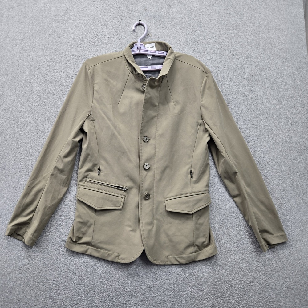 Lululemon Men Jacket M Khaki MWB Blazer Style Button